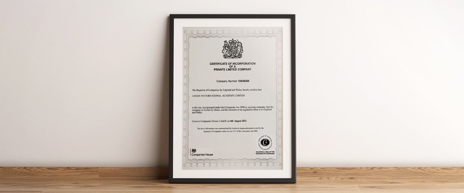 Regestration Certificate